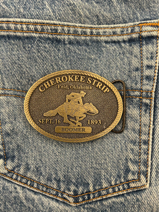 Cherokee Strip Belt Buckle