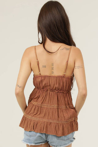 Whiskey Nights Lace Tank