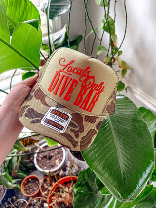 Locals Only Dive Bar, Western Trucker Hat