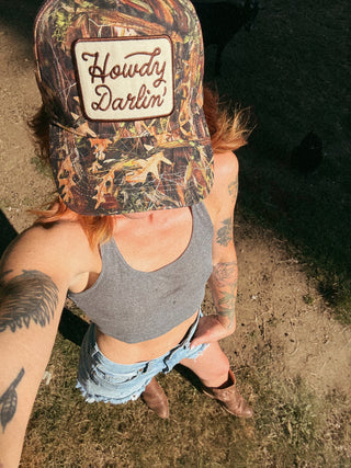 Howdy Darlin' Camo Trucker Hat