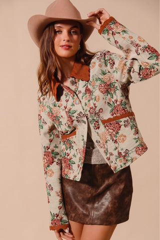 Letting Me Down Jacquard Tapestry Jacket