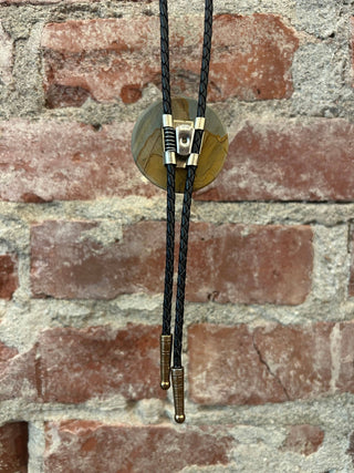 Jasper Landscape Bolo Tie