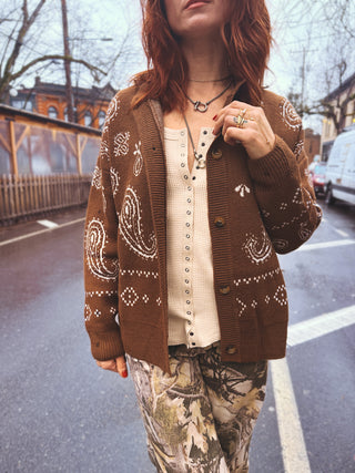 Road Runner Paisley Sweater