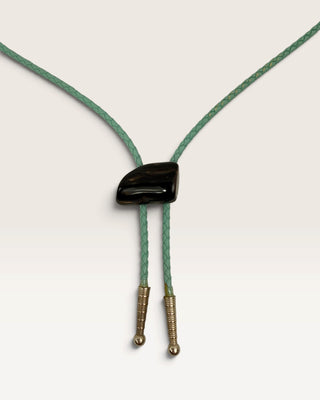 Vintage Petrified Wood Bolo Tie