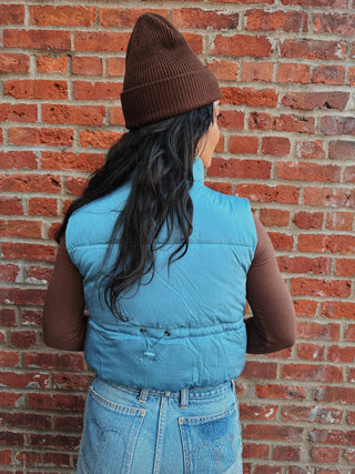 Cloud Crop Puffer Vest