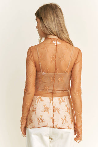 Lady Lux Lace Layering Top