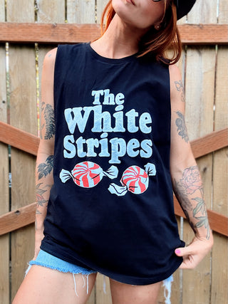Chop Shop White Stripes T-Shirt