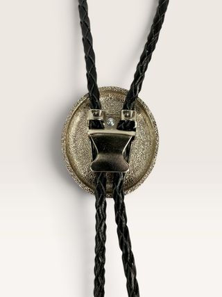 Southwest Style Bezel and Tiger's Eye Bolo Tie