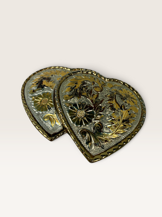 Montana Silversmiths Double Heart Belt Buckle