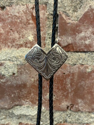 Metal Heart Shaped Bolo Tie