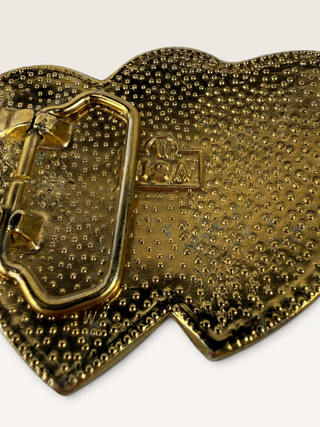Montana Silversmiths Double Heart Belt Buckle
