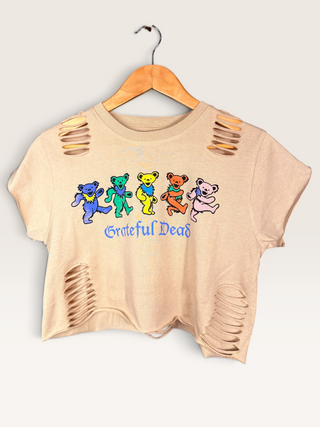 Grateful Dead Bears Distressed Chop Shop
