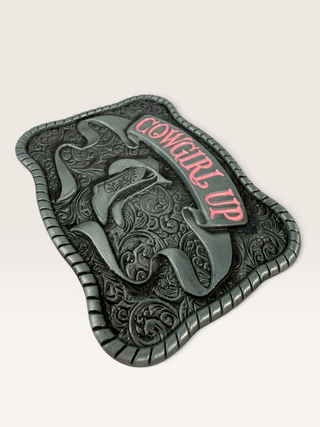 Cowgirl Up Belt Buckle