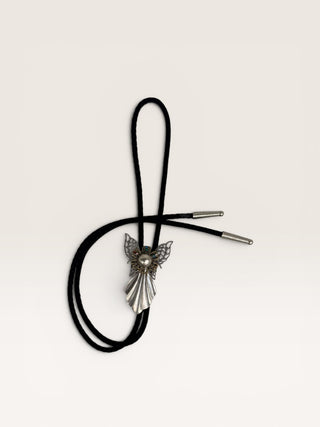 Vintage Silver Angel Bolo Tie