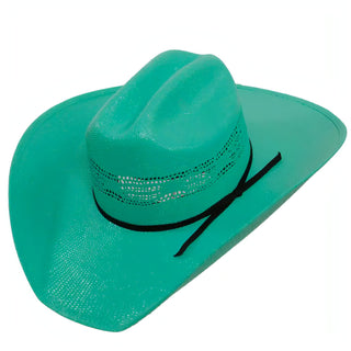 Chelsea Women's Straw Cowgirl Hat Turquoise