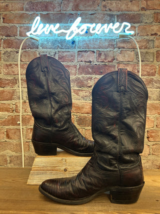 Dan Post Lizard Skin Women’s Cowboy Boots Size 10 Wide