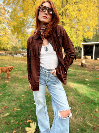 Wish You Didn't Know Fringe Shacket