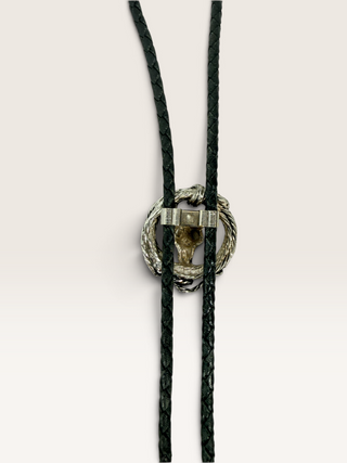 Steer Skull and Rope Bolo Tie