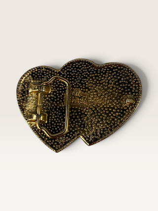 Montana Silversmiths Double Heart Belt Buckle