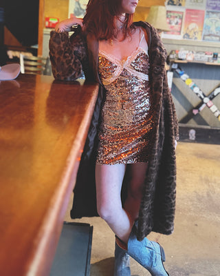 1979 Sequin Ultra Mini Dress