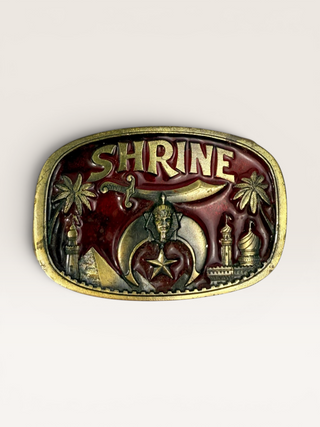 Vintage 1983 Shriners Belt Buckle
