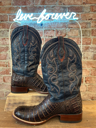 Stetson Genuine Caiman Men's Cowboy Boots Size 14