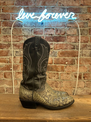 Tony Lama Genuine Snake Men's Cowboy Boots Size 10.5