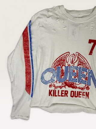 Queen Chop Shop Distressed Long Sleeve
