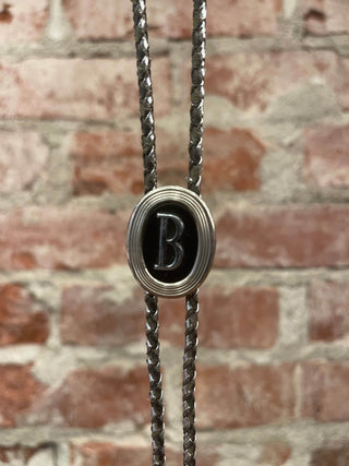 "B" Bolo Tie