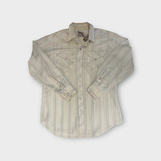 Vintage Men’s H Bar C Ranchwear Snap Up Shirt Size Large