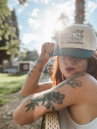 Country and Western Two Tone Trucker Hat
