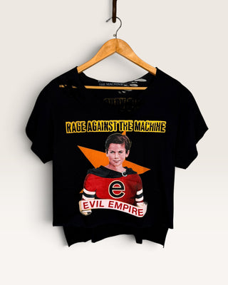 Rage Against The Machine Distressed Crop Top Chop Shop