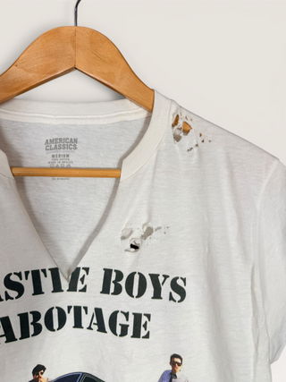 Beastie Boys Distressed Crop Top Chop Shop