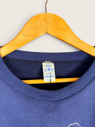 Chop Shop AC/DC Cropped Sweatshirt Navy