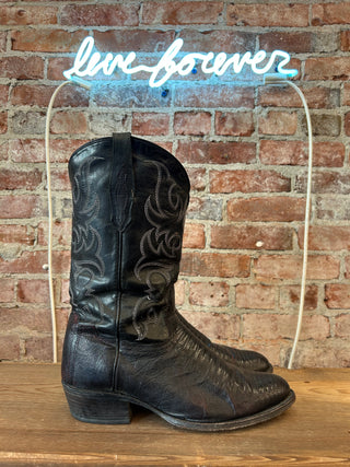 Tony Lama Genuine Lizard Men's Cowboy Boots Size 12 wide