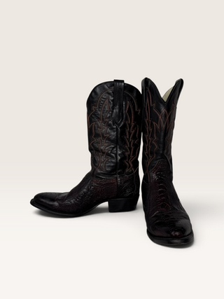 J.B. Dillon Ostrich Leg Cowboy Boots Size Men’s Size 11.5