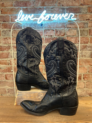 Montana Boots Iguana skin Men’s Cowboy Boots Size 11