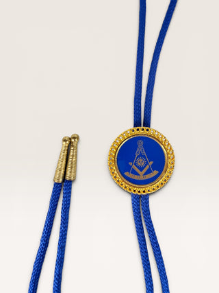 Vintage Free Mason Pendant Bolo Tie