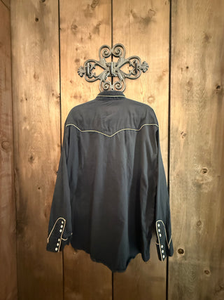 Vintage Men’s Crazy Cowboy XL Snap Up