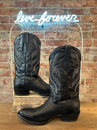 J.B. Dillon Genuine Snake Men’s Cowboy Boots Size 9.5/11 Women’s