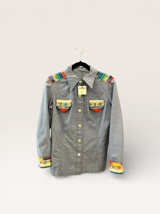 Vintage Men’s Snap Up Shirt S