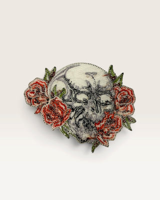 Skull In Roses Patch