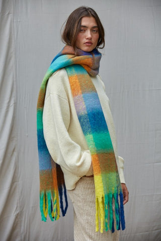 Chroma Fringe Scarf