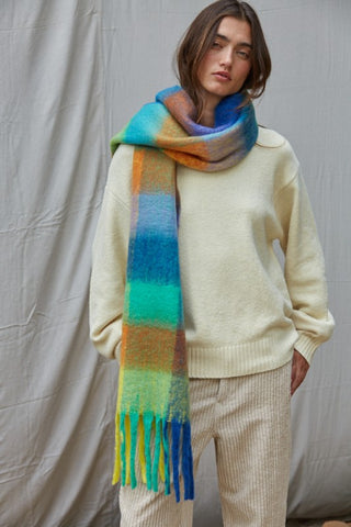 Chroma Fringe Scarf