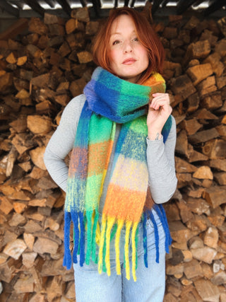 Chroma Fringe Scarf
