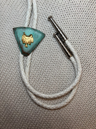 Gold Saddle Bolo Tie