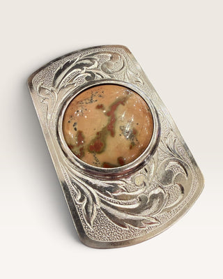 Oregon Picture Jasper Belt Buckle