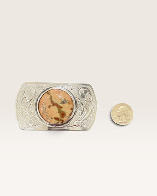 Oregon Picture Jasper Belt Buckle