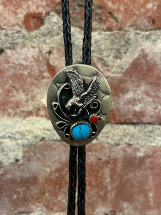 Turquoise Eagle Bolo Tie