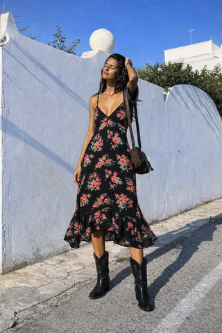 Midnight Rose Slip Dress